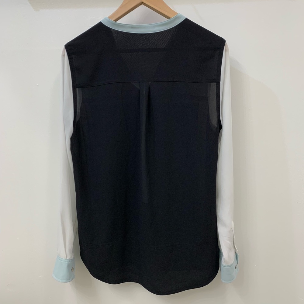 Sanctuary Color Block Sheer Blouse - Picture 4 of 8